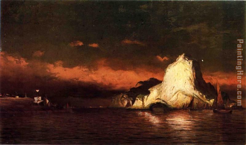 Perce Rock, Belle Isle Straits painting - William Bradford Perce Rock, Belle Isle Straits art painting